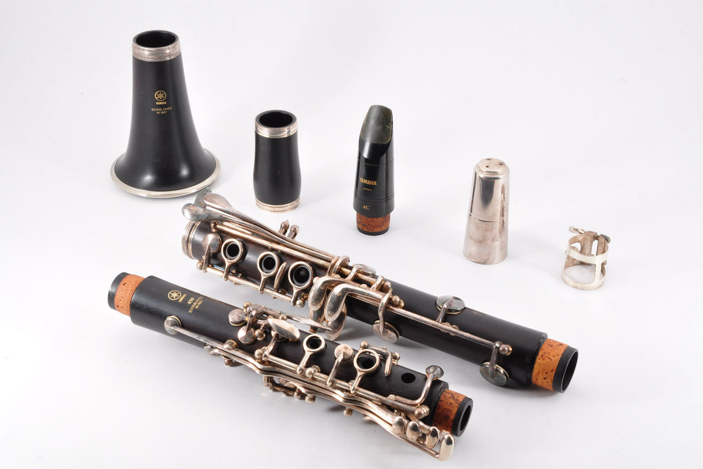 Yamaha YCL-450 Clarinet Bb w/CarryBag Mouthpiece Ligature Made In Japan Used From Japan #114306