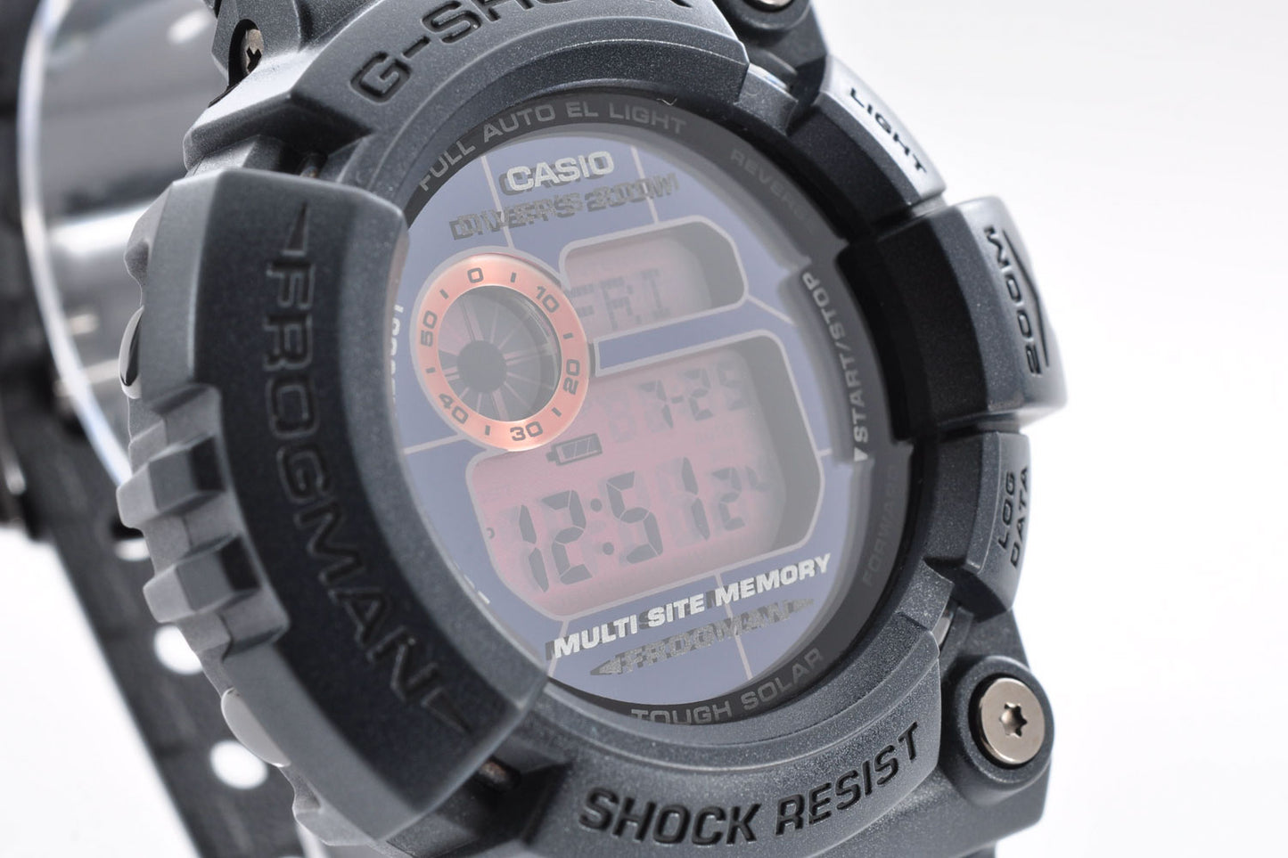 CASIO G-SHOCK GW-200MS-1JF FROGMAN Men In Rusty Black Tough Solar 2422 Used From Japan
