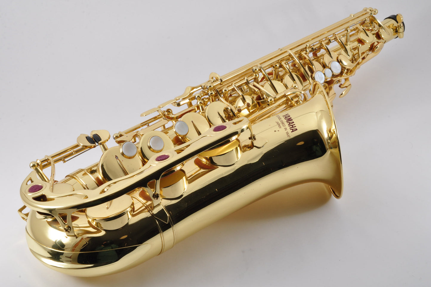 Yamaha YAS-32 Alto Saxophone Purple Logo Made In Japan Eb Key Used From Japan #038543
