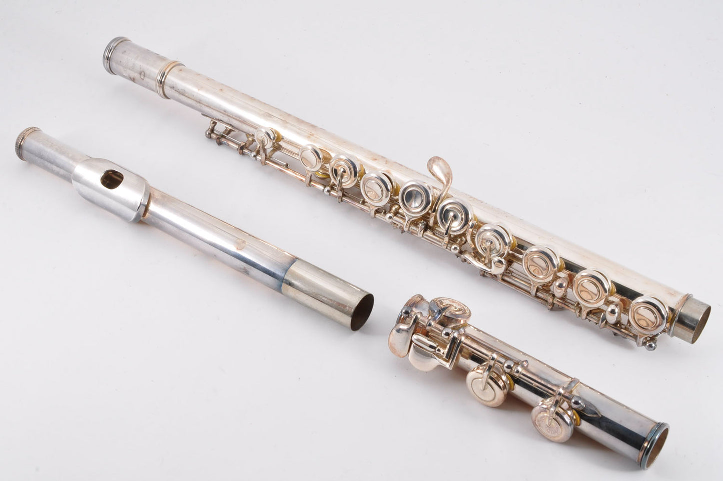 Yamaha YFL-351 Flute Silver Made in Japan w/Case Used From Japan #002196