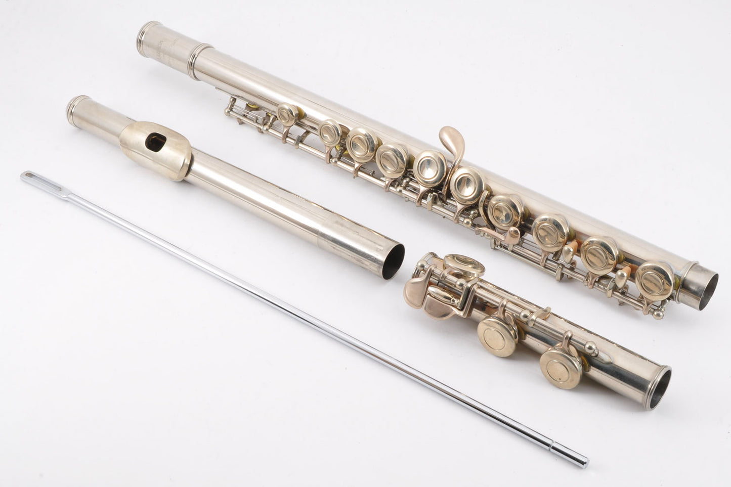 amaha YFL-211 Flute Silver w/Hardcase Made in Japan Used From Japan #036737