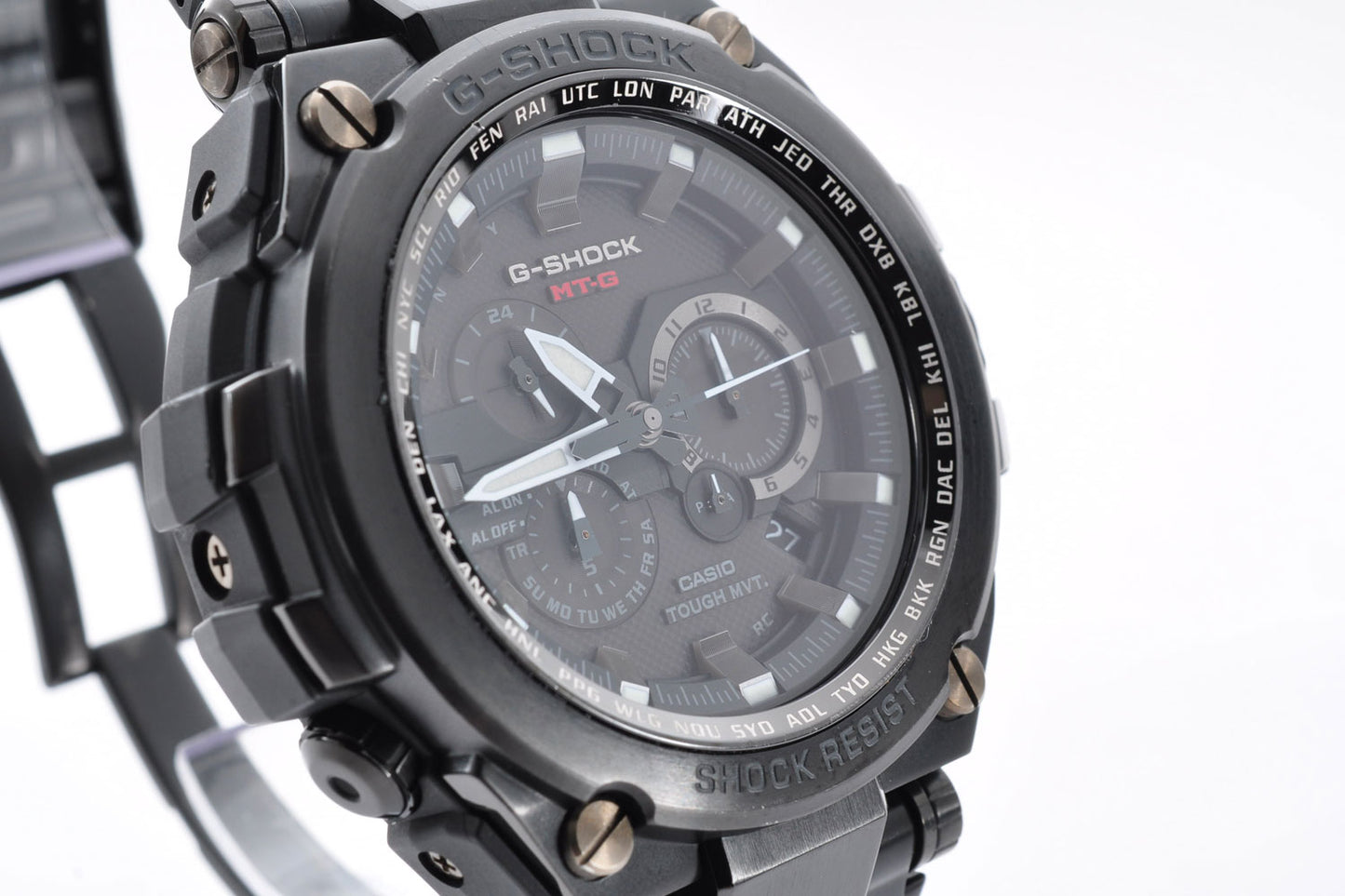 CASIO G-Shock MTG-S1000BD Radio Solar Men's Watch Black 5369 Used From Japan