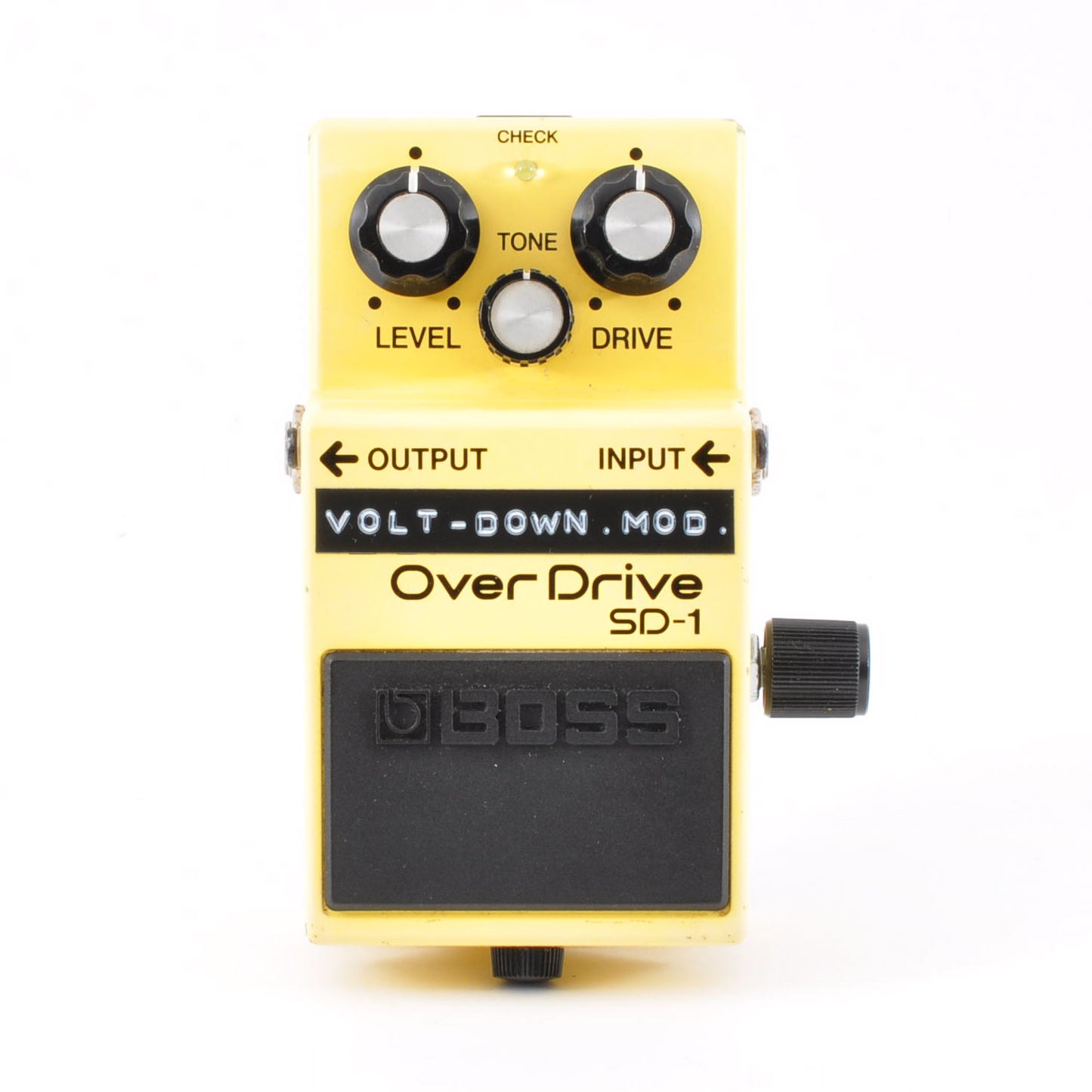 Boss SD-1 Modified Volt-Down 2.5-7.5V Fuzz Sound Super Overdrive Made In Taiwan 2003 Used From Japan #QR11954