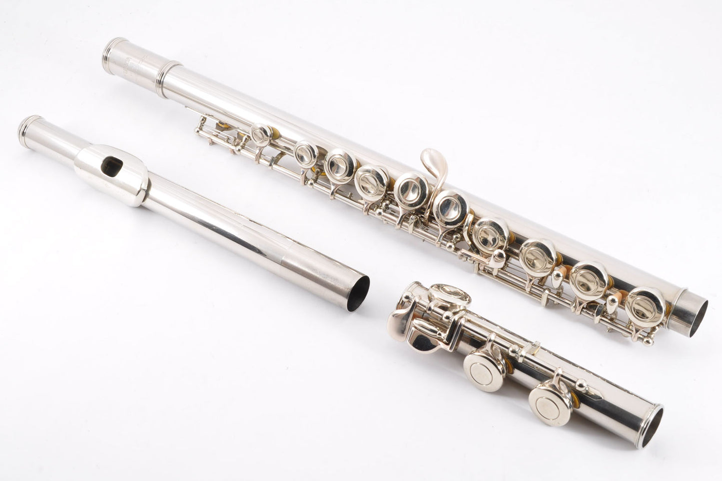 Yamaha YFL-211 Flute Silver w/Hardcase Made in Japan Used From Japan #043996