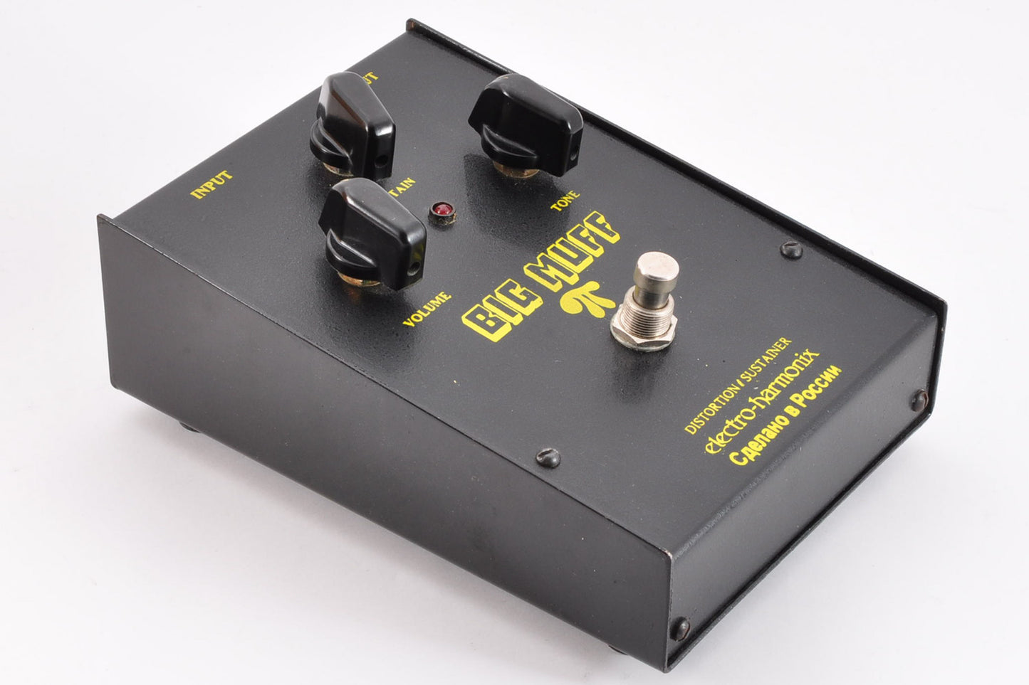 Electro Harmonix Russian Big Muff Black Guitar Fuzz Pedal 1999 w/Wood Box Used From Japan