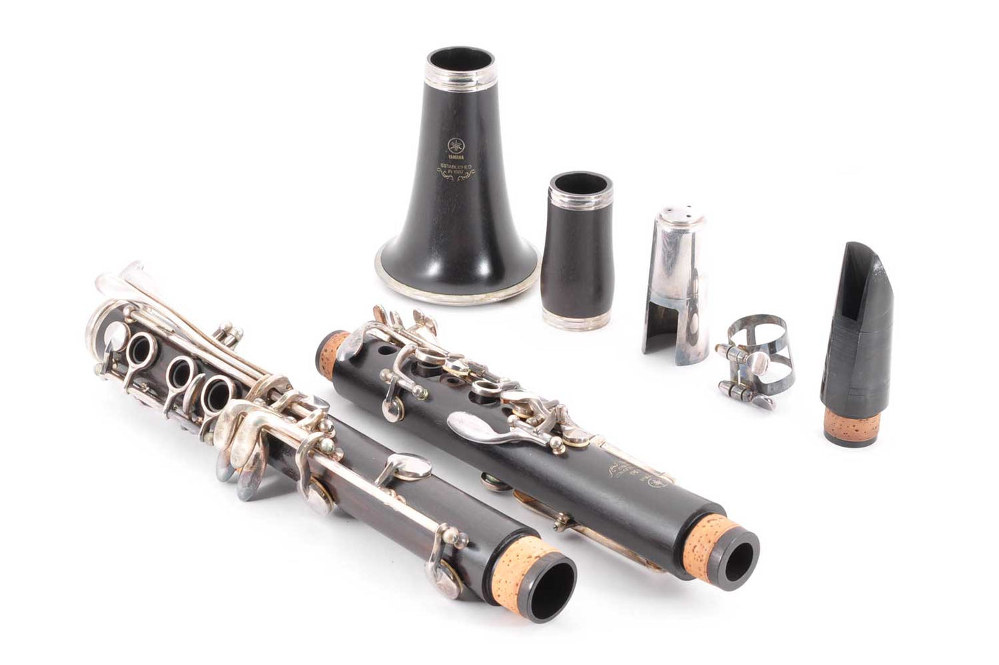 Yamaha YCL-650 Clarinet Bb w/Case Mouthpiece Ligature Made In Japan Used From Japan #116936