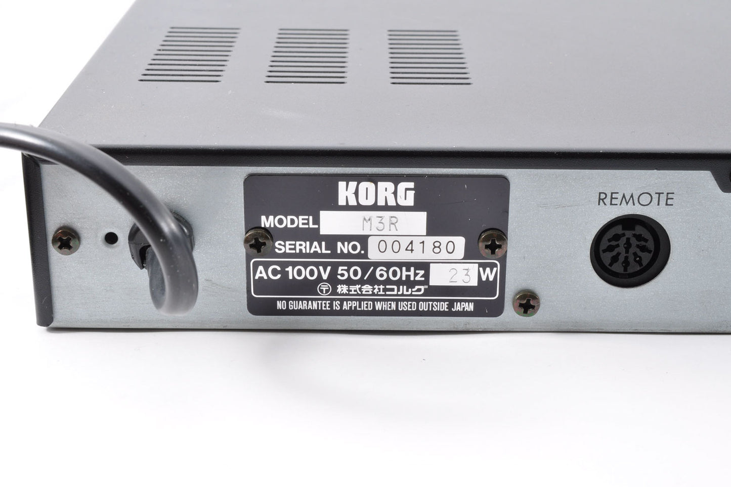 Korg M3R AI Synthesizer 1U Rack Sound Module Made In Japan 100v Used From Japan #004180