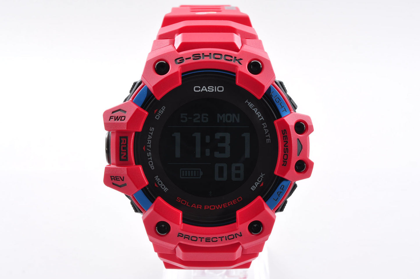CASIO G-SHOCK G-SQUAD GBD-H1000-4JR Red Solor GPS Men's Watch 3475 Used From Japan
