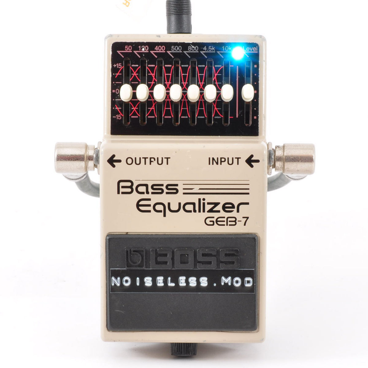 Boss GEB-7 Modified Noiseless For Bass Equalizer Pedal Made in Taiwan 2007 Mod Used From Japan #GV85848