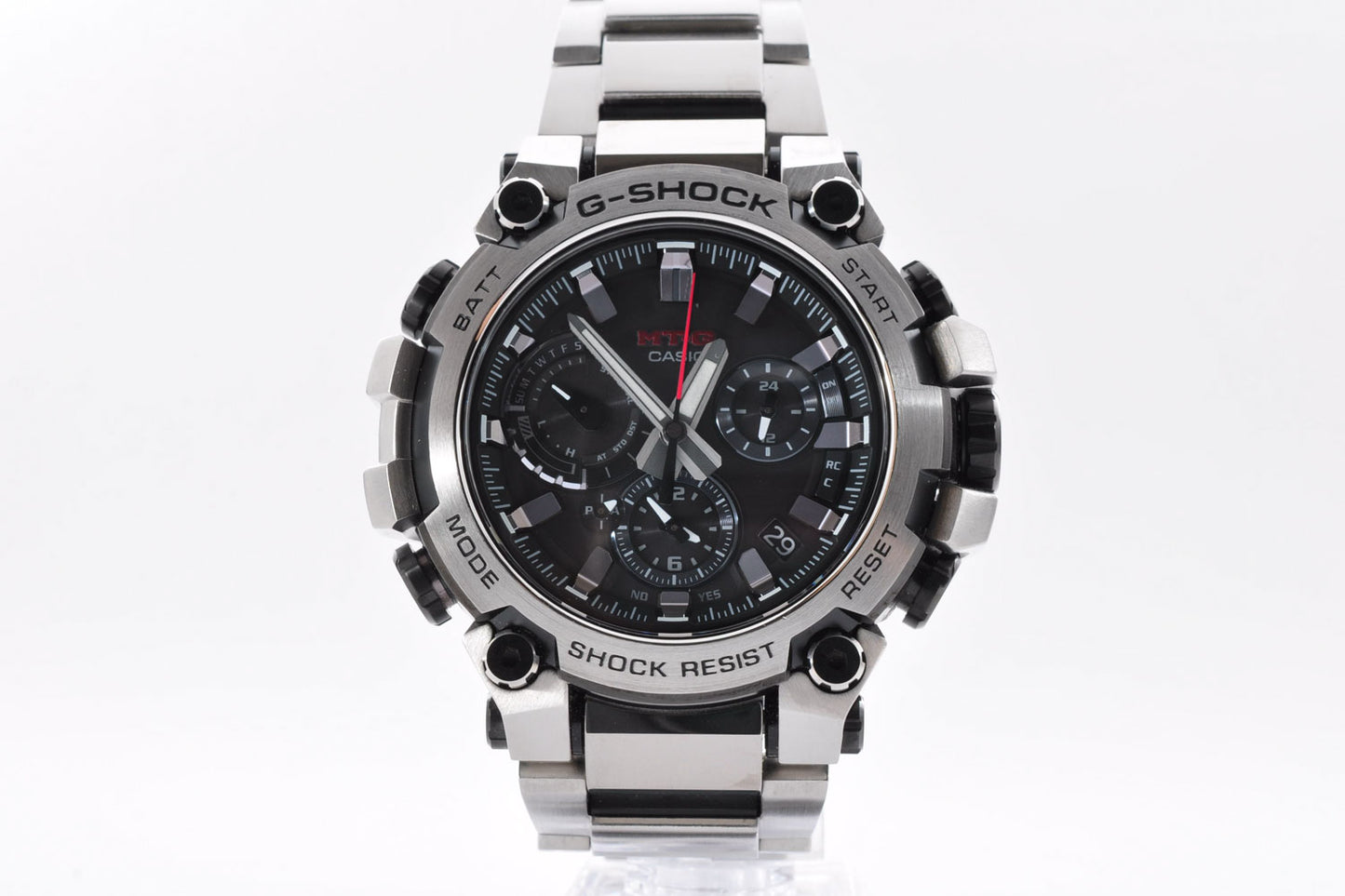 CASIO G-SHOCK MTG-B3000D-1AJF Silver Bluetooth Solar Men's Watch 5672 Used From Japan