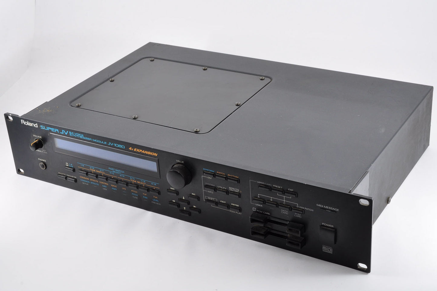 Roland Super JV-1080 64-VOICE Synthesizer Module w/4x Expansion Cards Made In Japan Used From Japan #AH59374