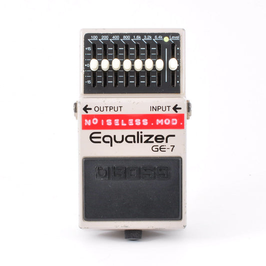 Boss GE-7 Modified Noiseless Equalizer PSA Made In Taiwan 2000s Guitar Effects Pedal Used From Japan