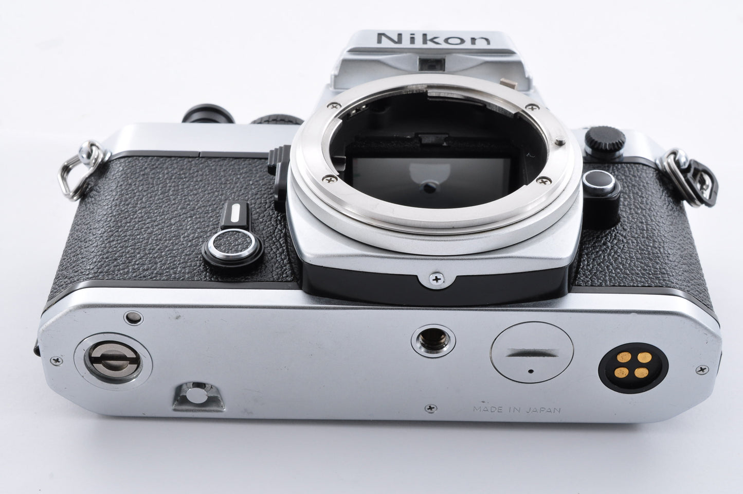 Nikon FE Silver 35mm SLR Film Camera Body Only w/Body Cap Near mint Fm Japan #3090996