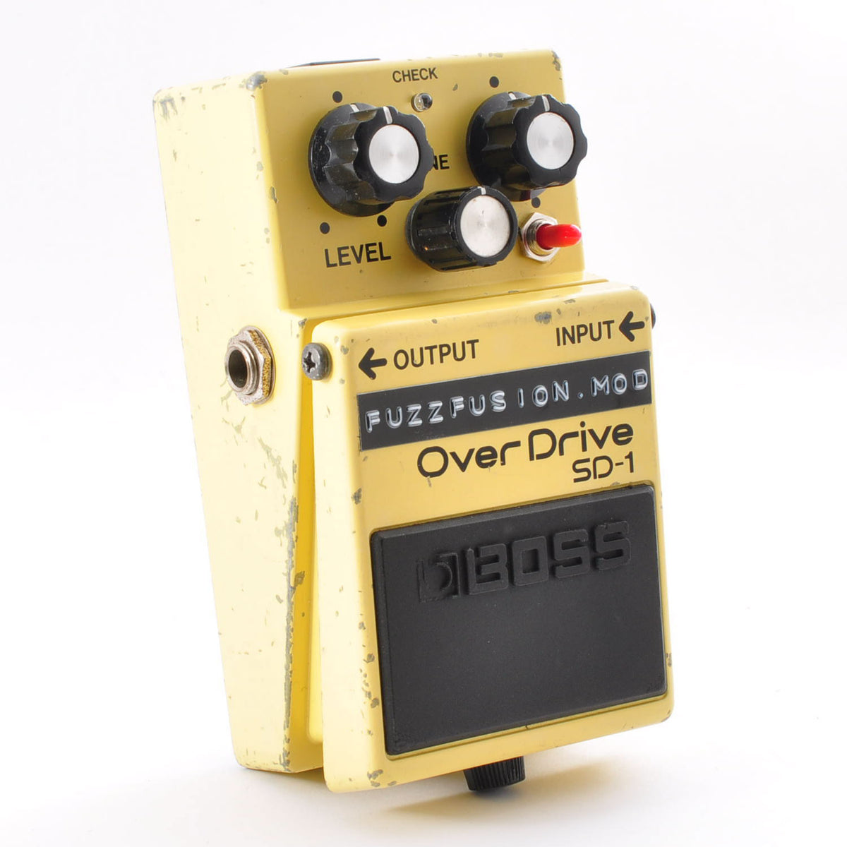 Boss SD-1 Modified FuzzFusion SuperOverdrive Clipping 1N34A&LED3mm Used From Japan #KJ90763