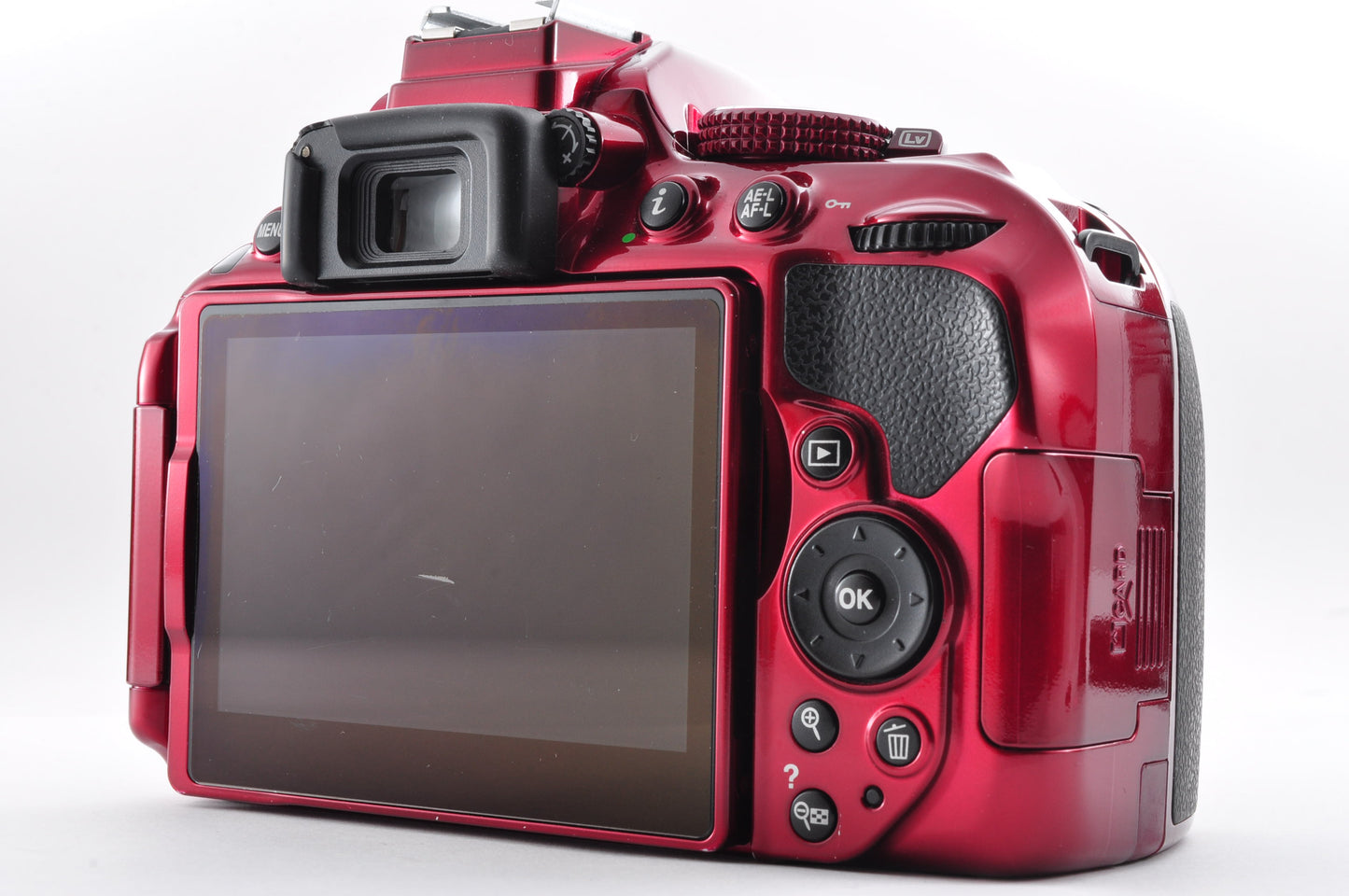 Nikon D5300 Red Shutter count 7653 24.2MP Digital SLR  Body Only From Japan #2082806