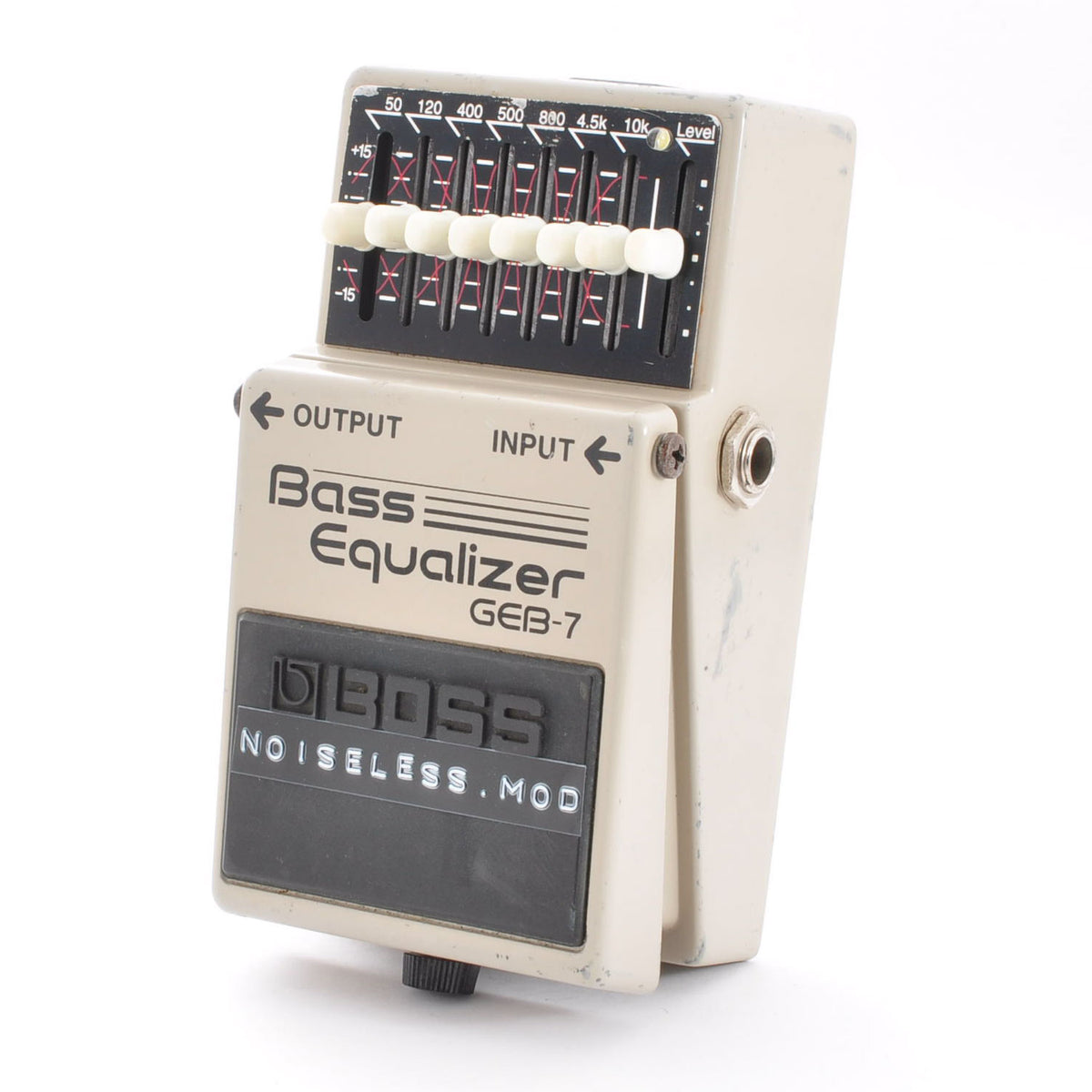 Boss GEB-7 Modified Noiseless For Bass Equalizer Pedal Made in Taiwan 1996 Mod with Box Used From Japan #AI62261