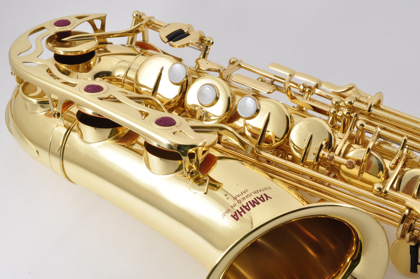 Yamaha YAS-32 Alto Saxophone Purple Logo Made In Japan Eb Key Used From Japan #038543