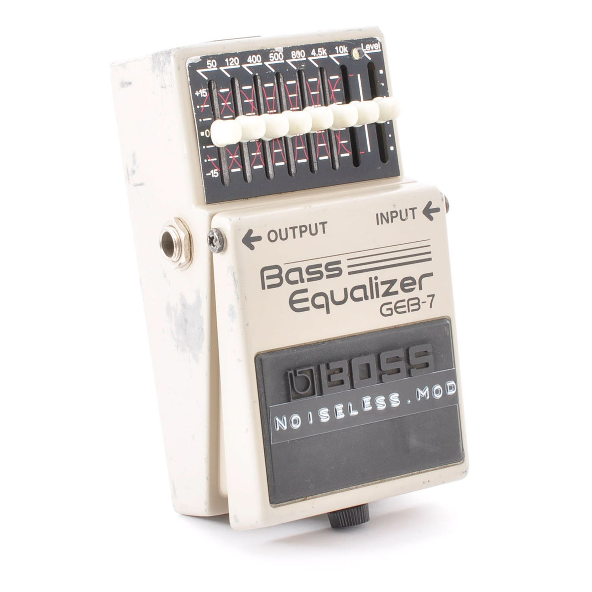 Boss GEB-7 Modified Noiseless For Bass Equalizer Pedal Made in Taiwan 1996 Mod with Box Used From Japan #AI62261