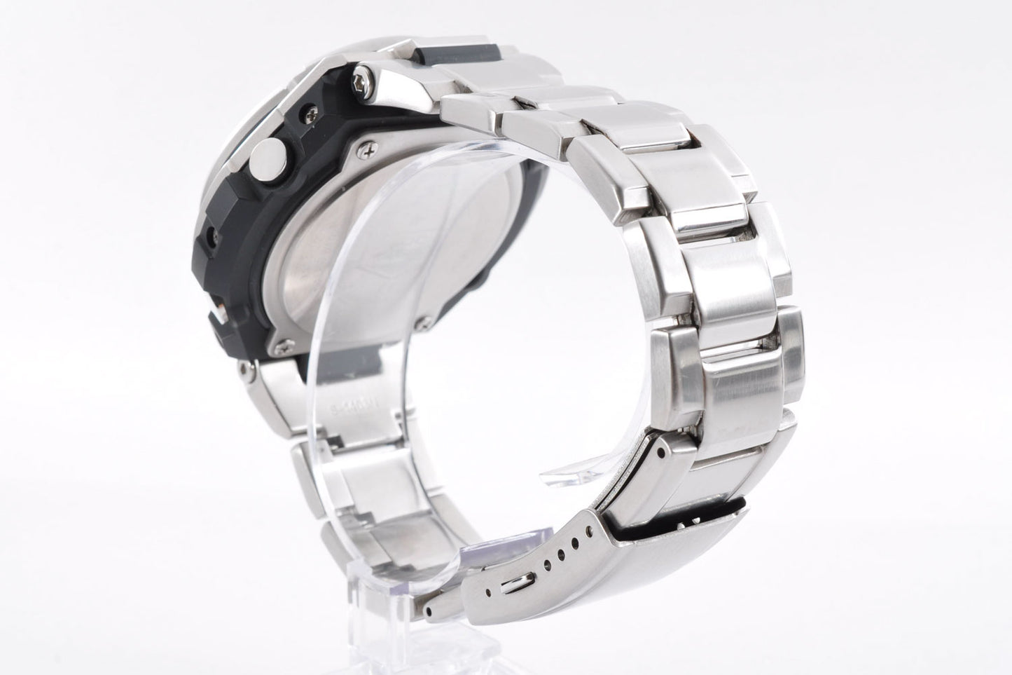 Casio G-SHOCK GST-W110D-7AJF Silver Stainless Steel Solar Digital Analog Watch 5444 Used From Japan