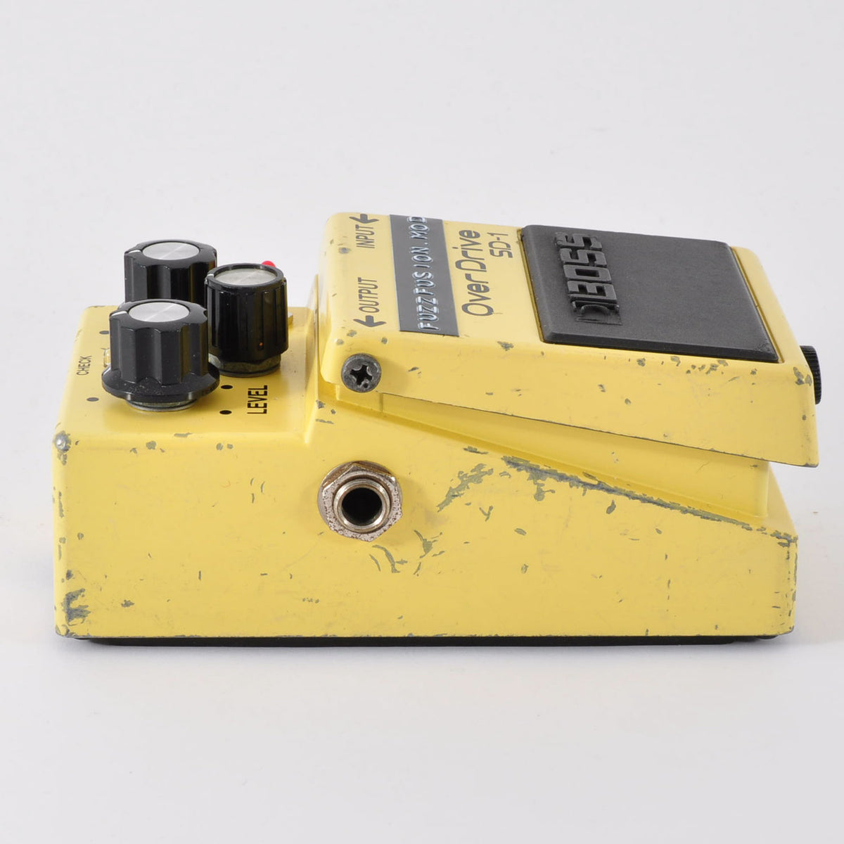 Boss SD-1 Modified FuzzFusion SuperOverdrive Clipping 1N34A&LED3mm Used From Japan #KJ90763