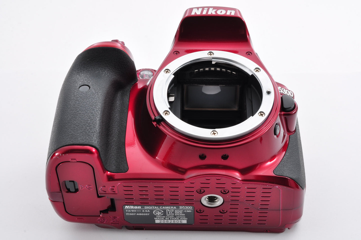 Nikon D5300 Red Shutter count 7653 24.2MP Digital SLR  Body Only From Japan #2082806