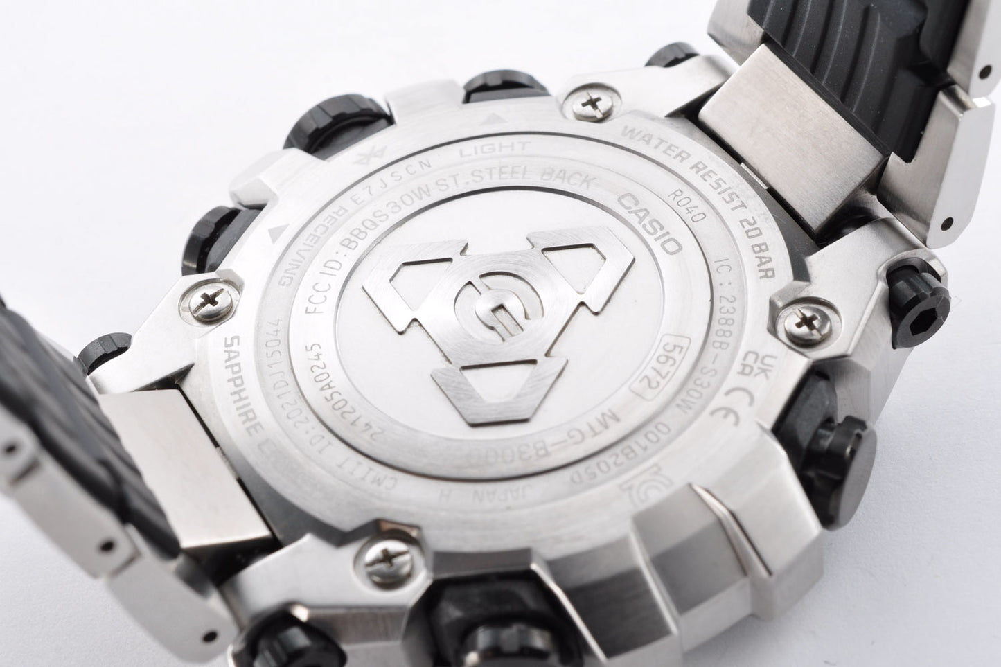 CASIO G-SHOCK MTG-B3000D-1AJF Silver Bluetooth Solar Men's Watch 5672 Used From Japan