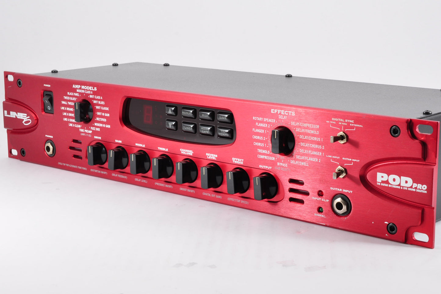 Line6 POD PRO Guitar Multi Effects Processor 2U Rack Used From Japan #462