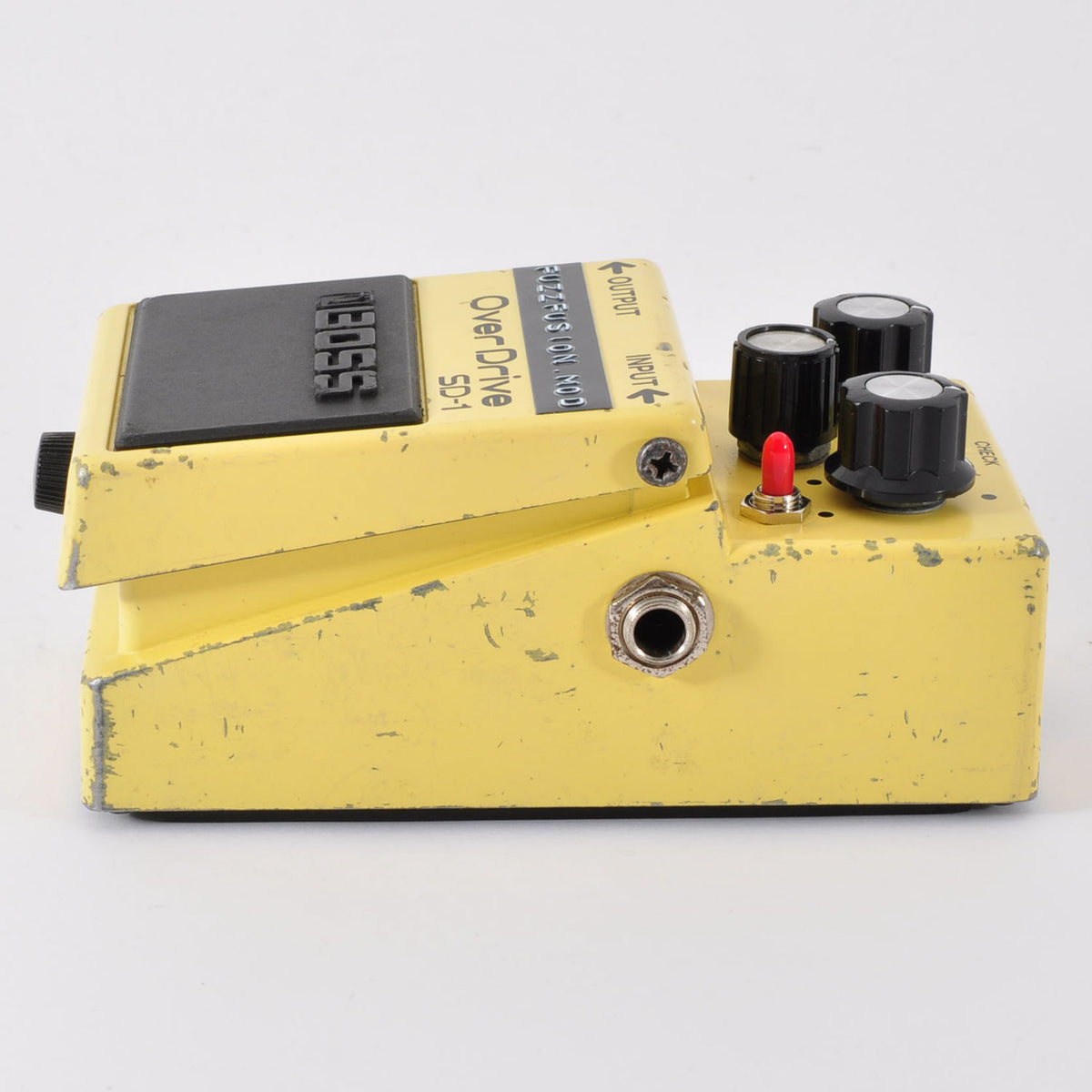 Boss SD-1 Modified FuzzFusion SuperOverdrive Clipping 1N34A&LED3mm Used From Japan #KJ90763