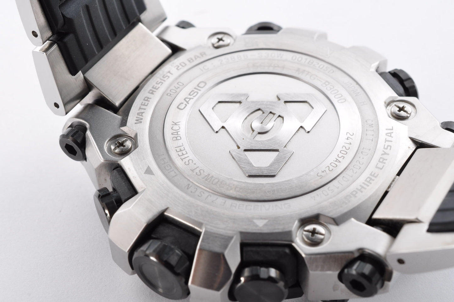 CASIO G-SHOCK MTG-B3000D-1AJF Silver Bluetooth Solar Men's Watch 5672 Used From Japan