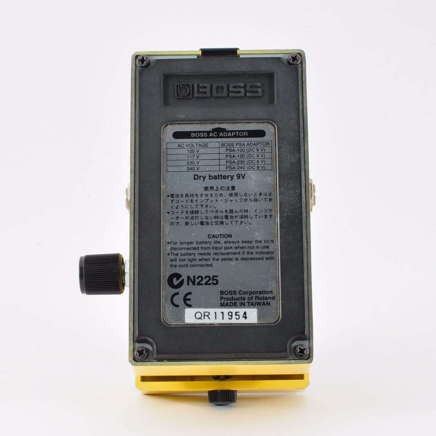 Boss SD-1 Modified Volt-Down 2.5-7.5V Fuzz Sound Super Overdrive Made In Taiwan 2003 Used From Japan #QR11954