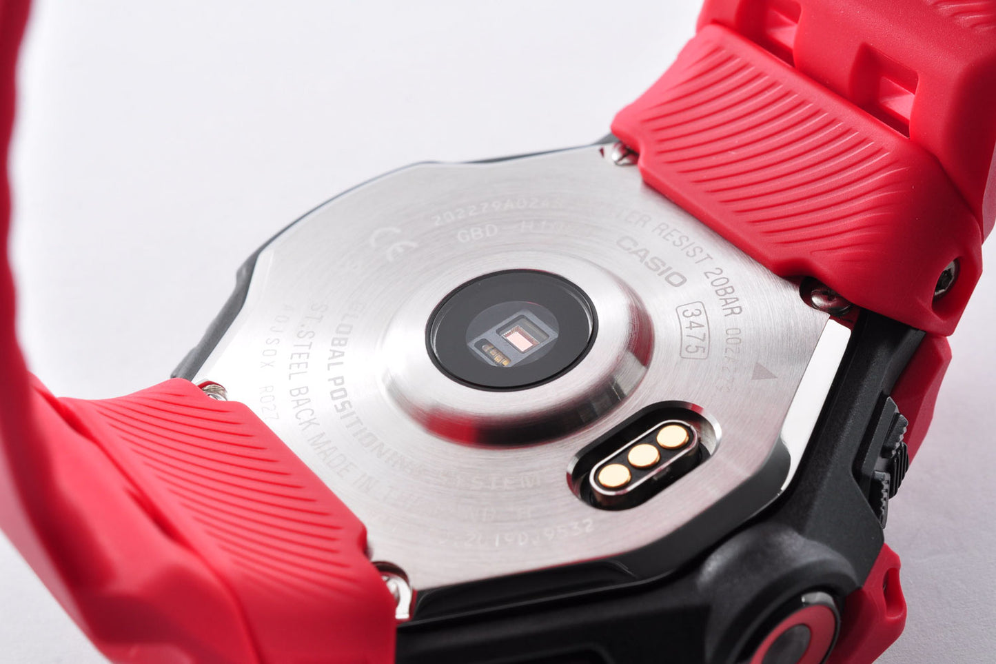CASIO G-SHOCK G-SQUAD GBD-H1000-4JR Red Solor GPS Men's Watch 3475 Used From Japan