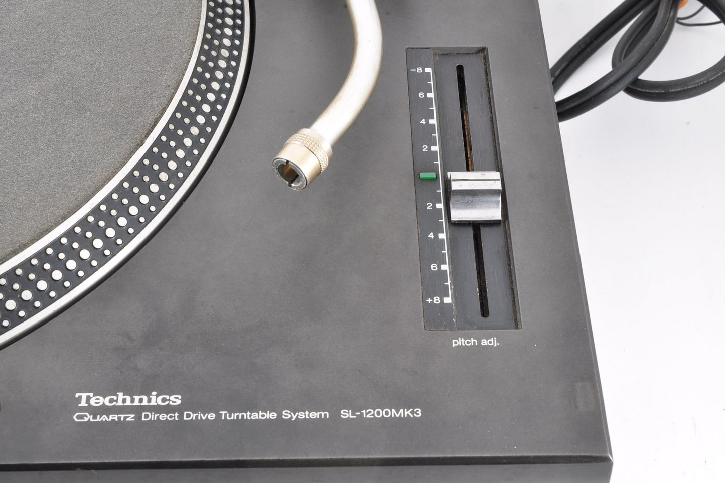 Technics SL-1200MK3 Black Direct Drive DJ Turntable Record Player w/Dust Cover EP Adapter Used From Japan #NH0CA07614