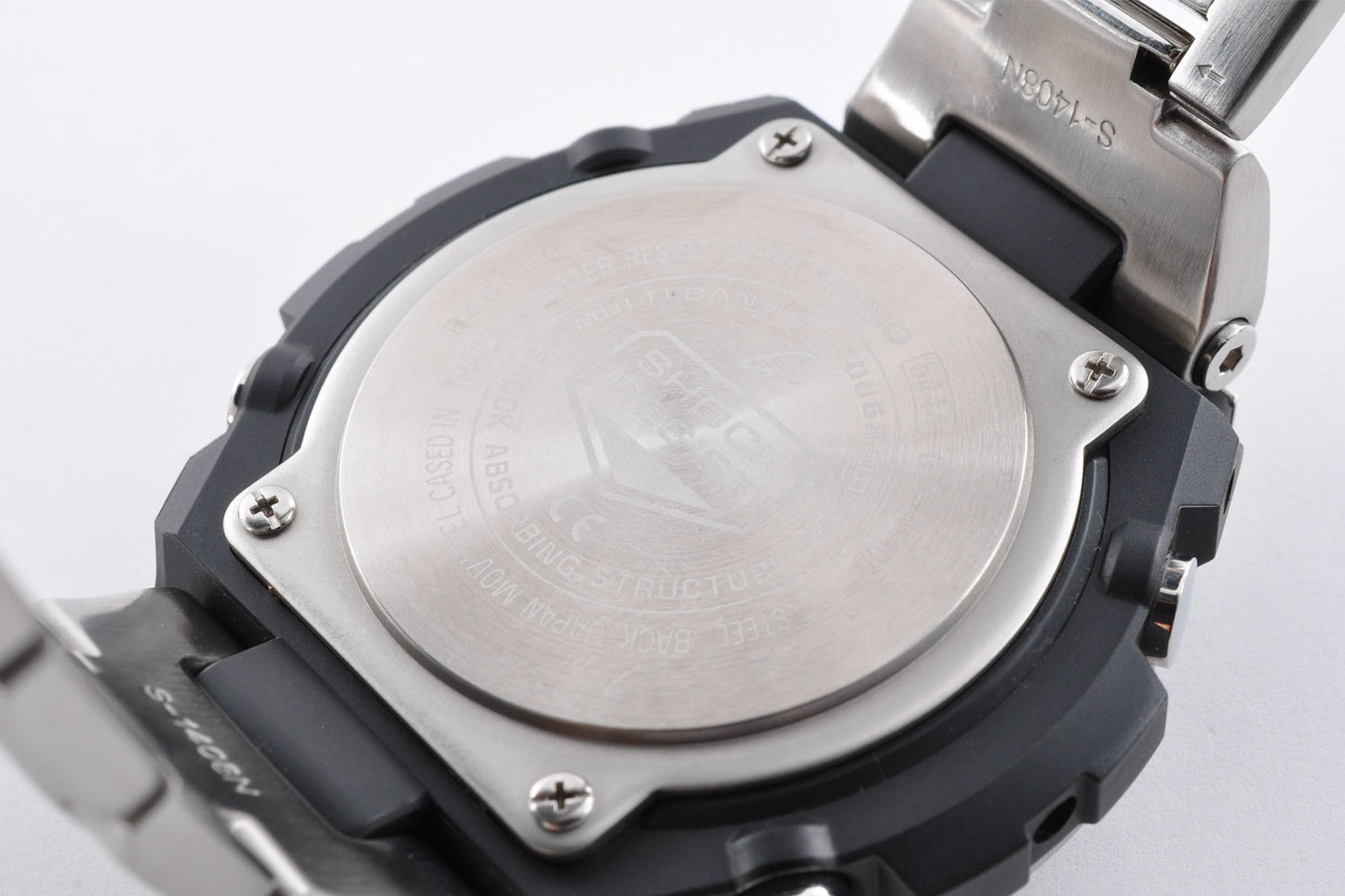 Casio G-SHOCK GST-W110D-7AJF Silver Stainless Steel Solar Digital Analog Watch 5444 Used From Japan