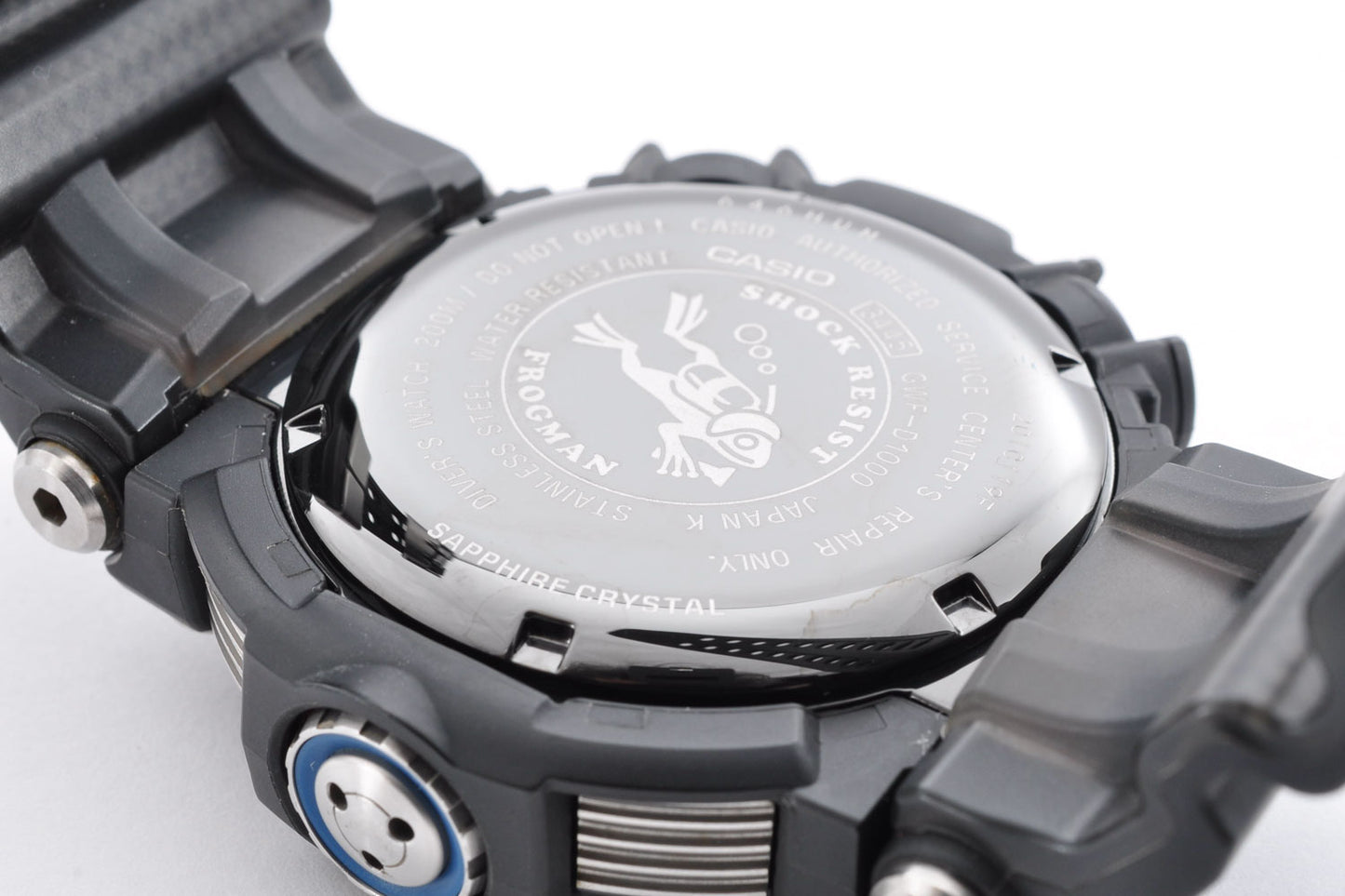 CASIO G-SHOCK GWF-D1000-1JF Master of G FROGMAN  Triple Sensor 3445 Used From Japan