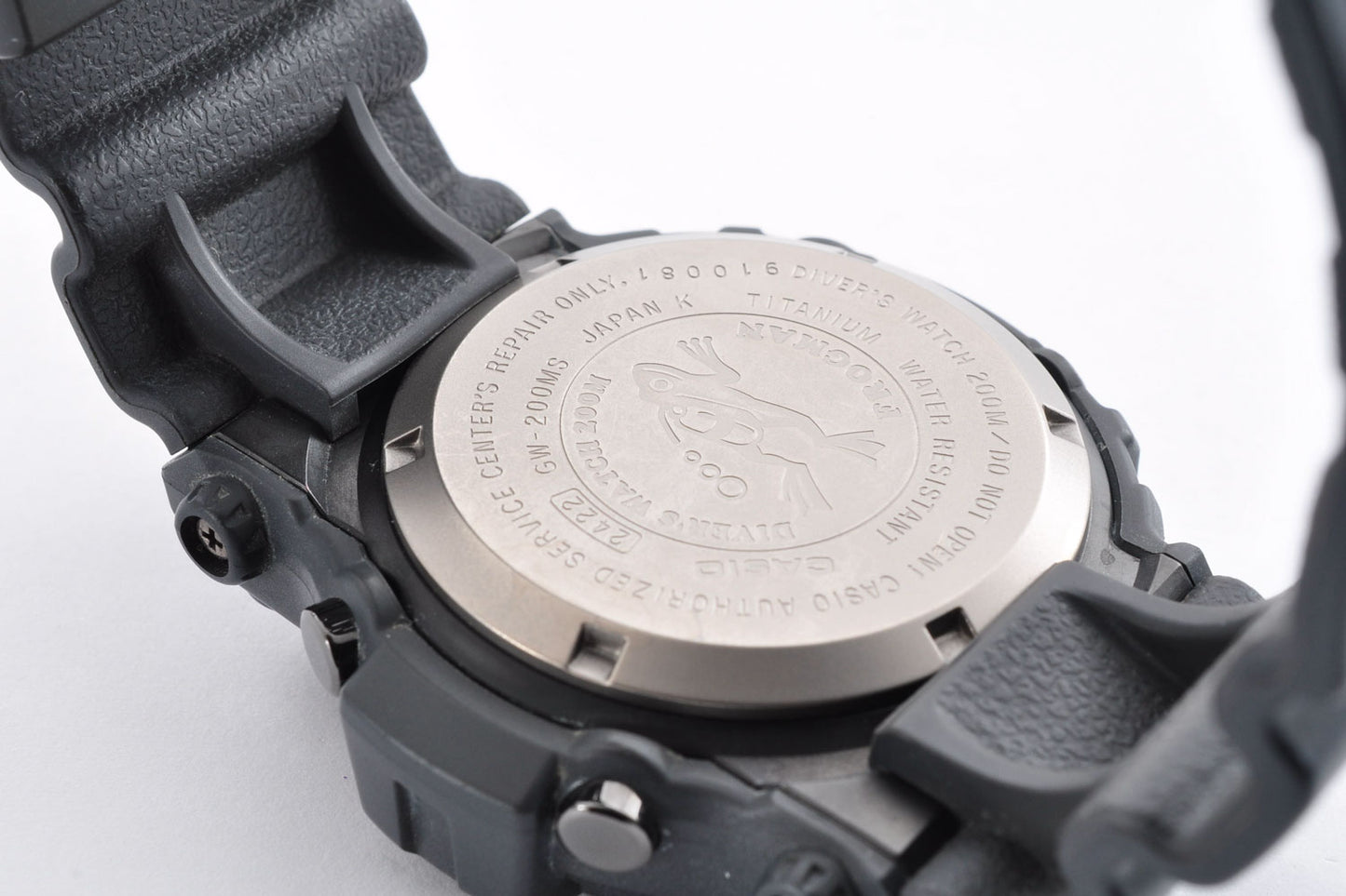 CASIO G-SHOCK GW-200MS-1JF FROGMAN Men In Rusty Black Tough Solar 2422 Used From Japan