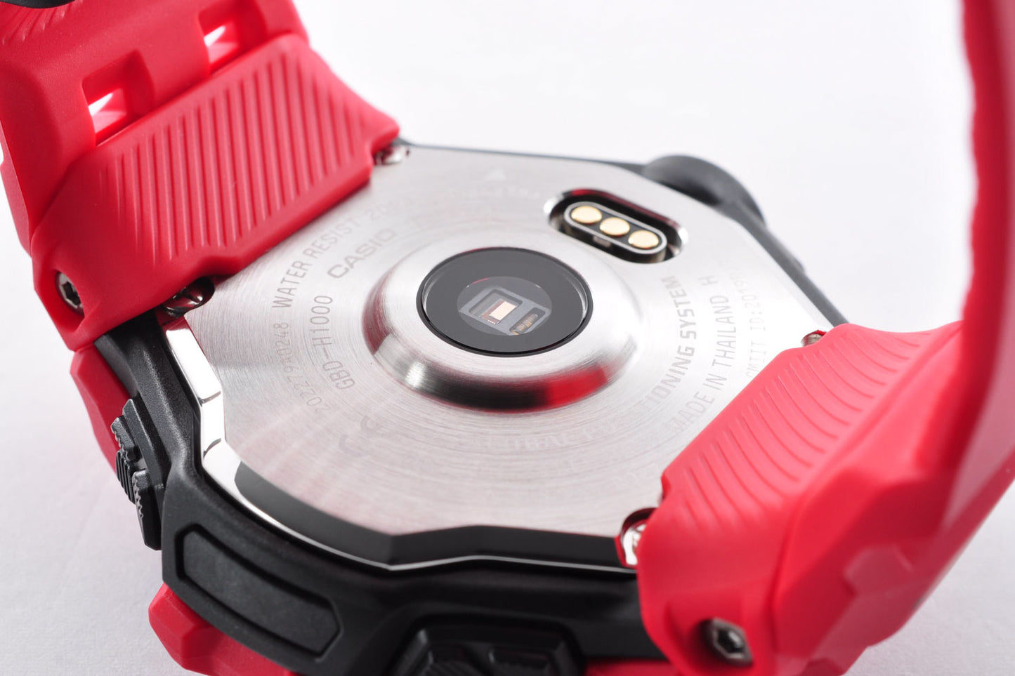 CASIO G-SHOCK G-SQUAD GBD-H1000-4JR Red Solor GPS Men's Watch 3475 Used From Japan