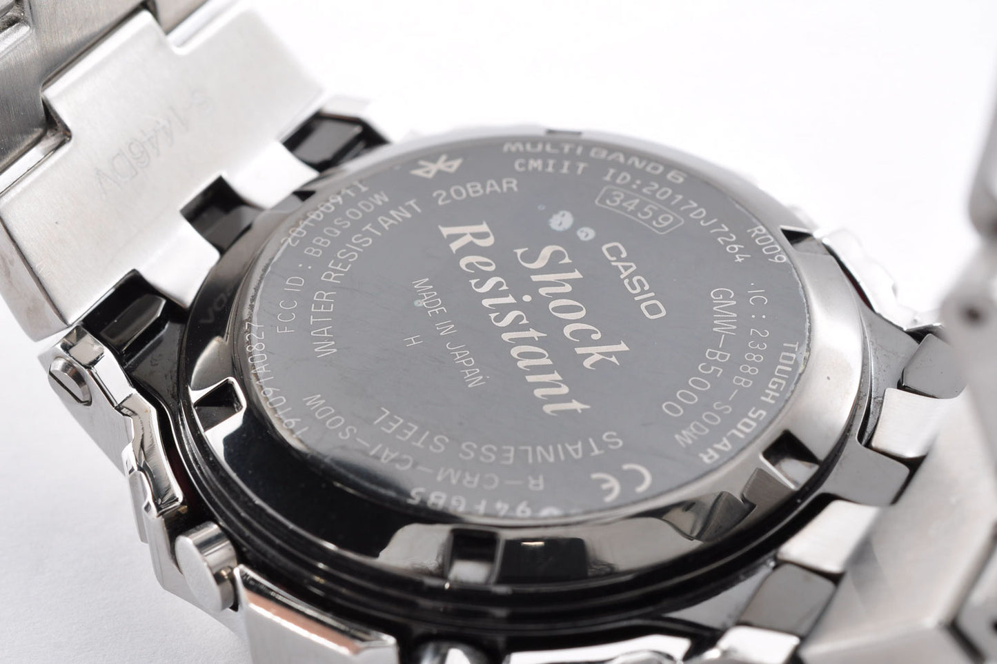 CASIO G-Shock GMW-B5000D-1JF Full Metal Watch SIlver Digital Tough Solar 3459 Used From Japan