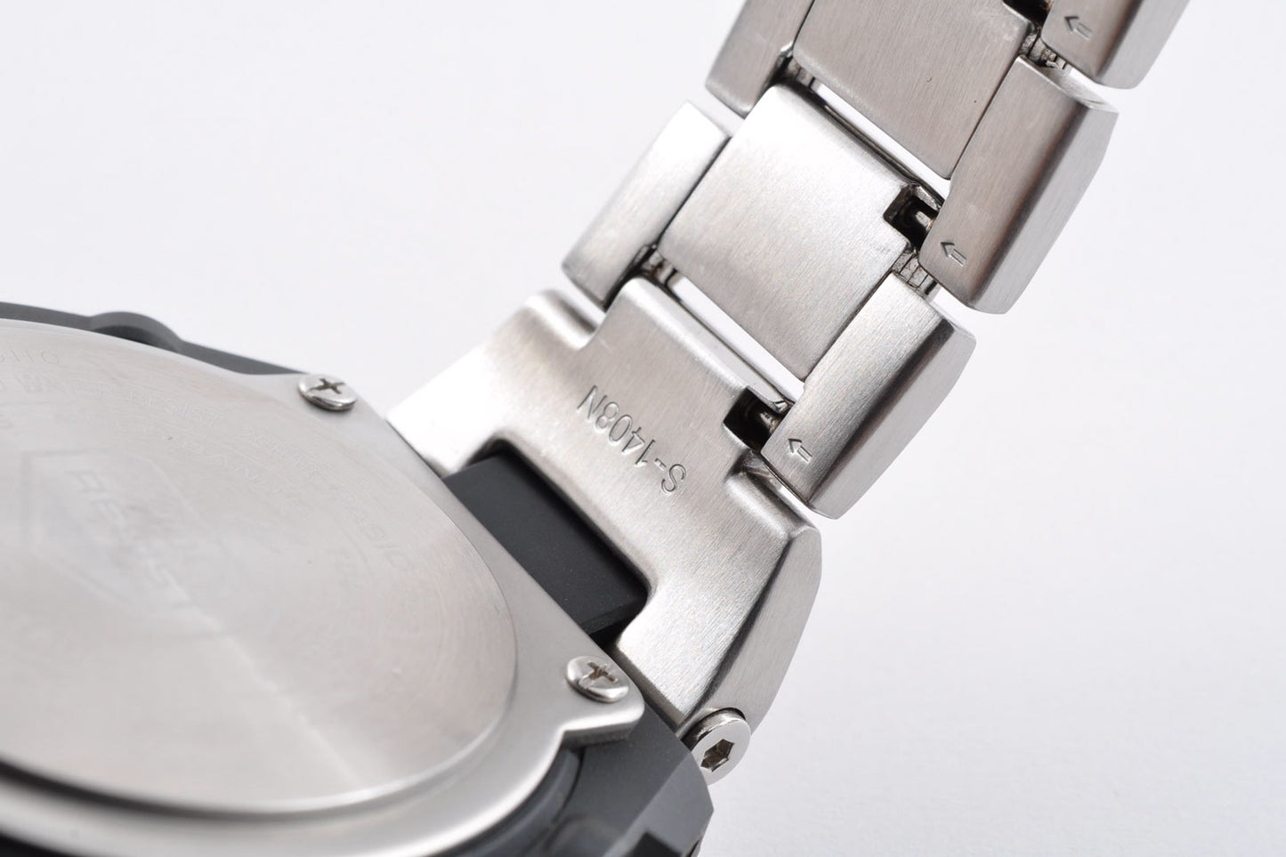 Casio G-SHOCK GST-W110D-7AJF Silver Stainless Steel Solar Digital Analog Watch 5444 Used From Japan