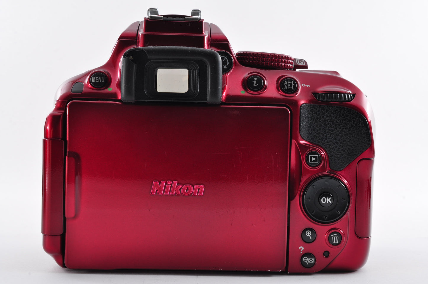 Nikon D5300 Red Shutter count 7653 24.2MP Digital SLR  Body Only From Japan #2082806