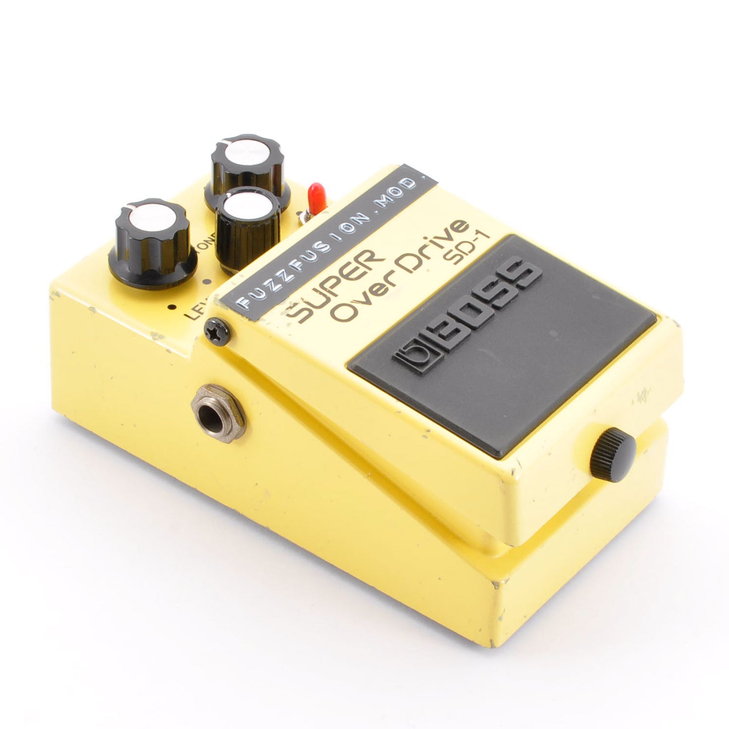 Boss SD-1 Modified FuzzFusion SuperOverdrive Clipping 1N34A&LED3mm Used From Japan #JJ46199