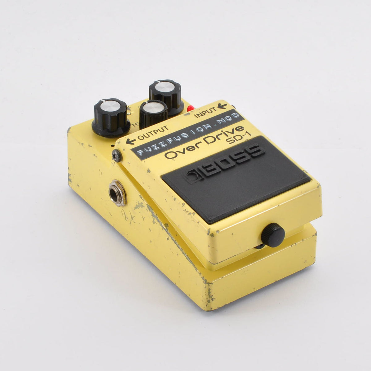 Boss SD-1 Modified FuzzFusion SuperOverdrive Clipping 1N34A&LED3mm Used From Japan #KJ90763