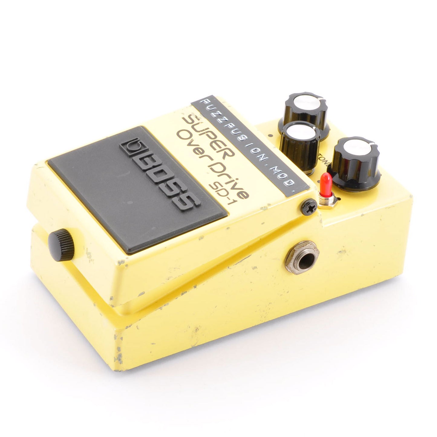 Boss SD-1 Modified FuzzFusion SuperOverdrive Clipping 1N34A&LED3mm Used From Japan #JJ46199