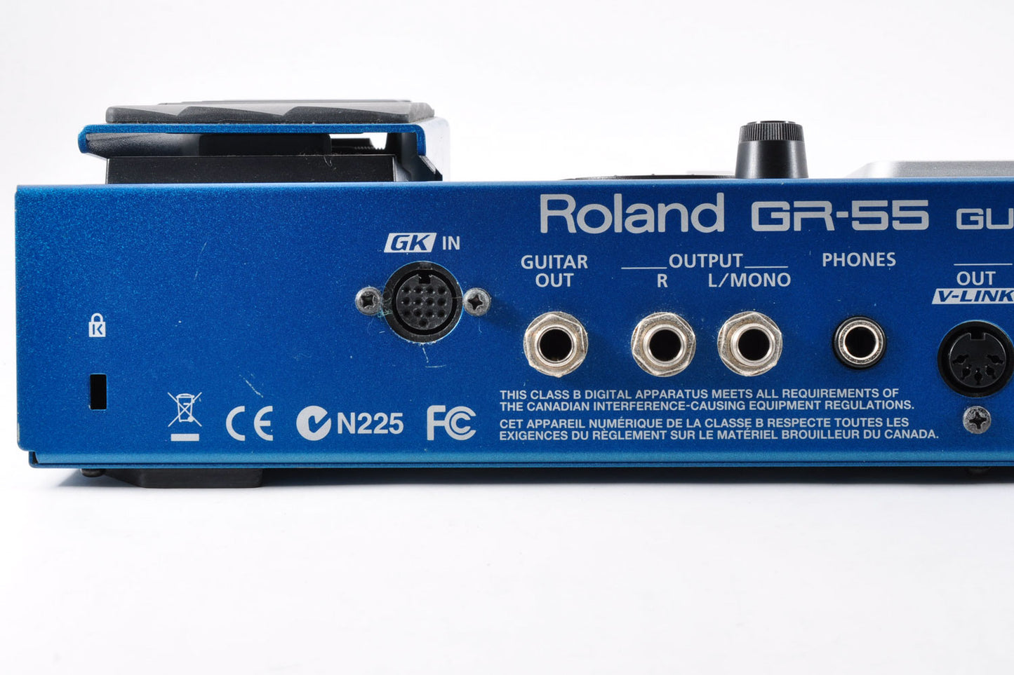 Roland GR-55 Guitar Synthesizer Multi Effects Pedal Blue w/Adapter Used From Japan #Z5A1498