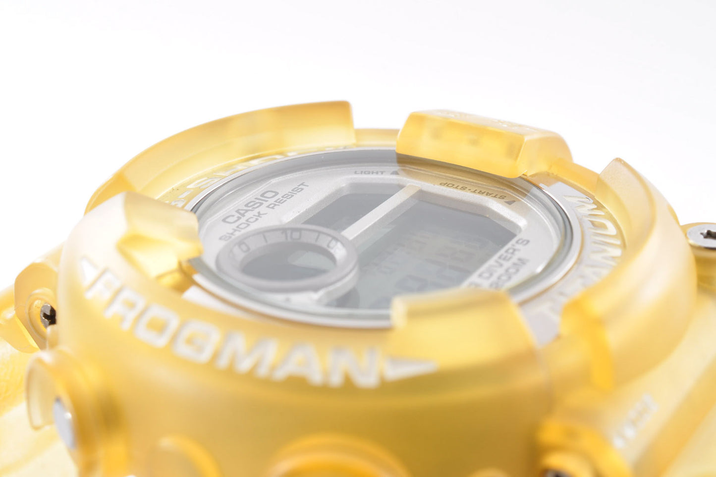 Casio G-Shock DW-8201WC-7T Frogman Yellow Titanium Digital Watch 1294 Used From Japan