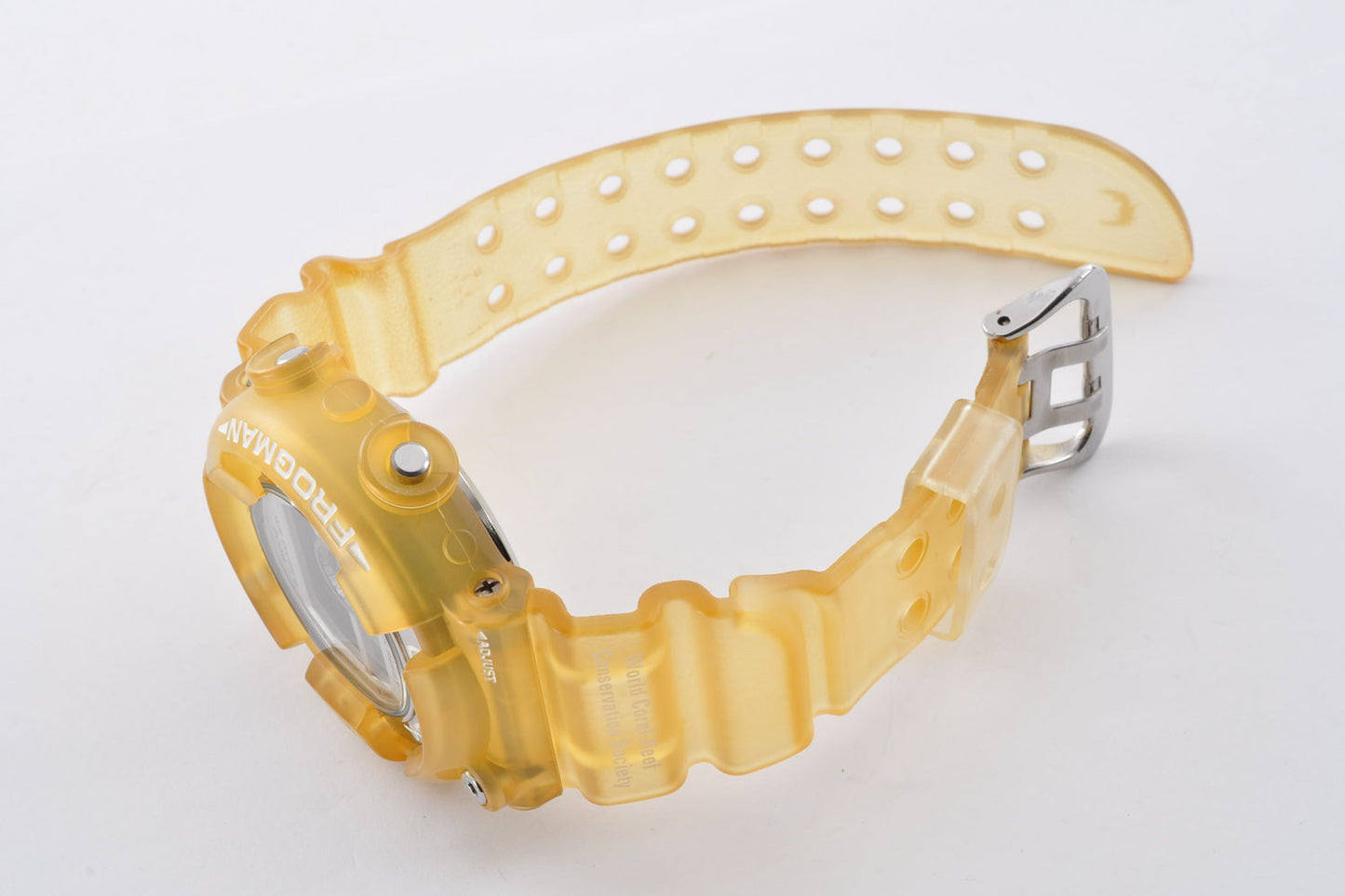 Casio G-Shock DW-8201WC-7T Frogman Yellow Titanium Digital Watch 1294 Used From Japan