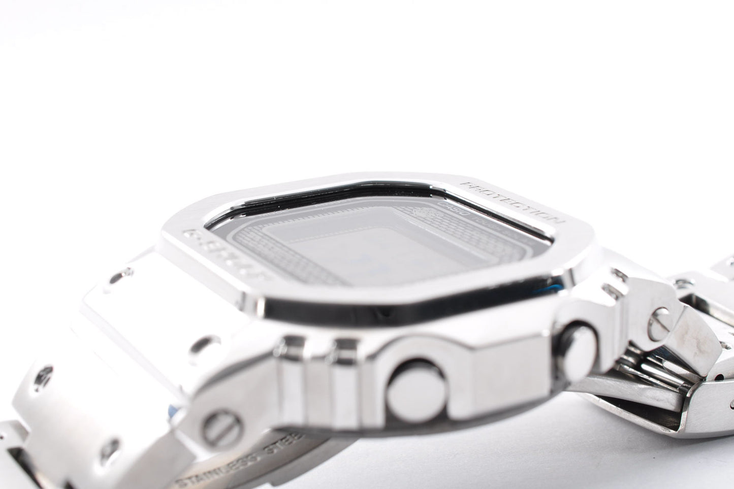 CASIO G-Shock GMW-B5000D-1JF Full Metal Watch SIlver Digital Tough Solar 3459 Used From Japan