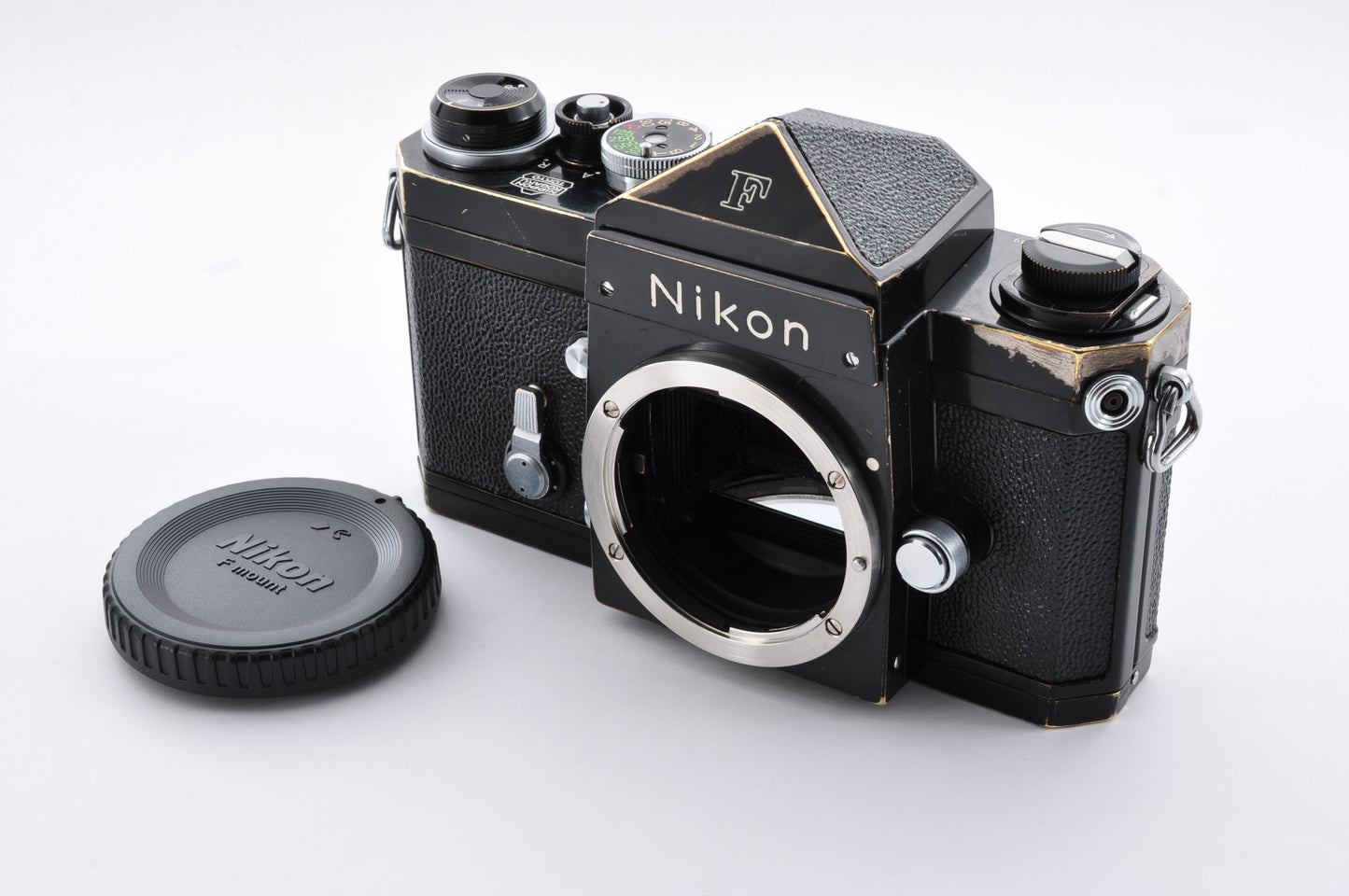 Nikon F eyelevel Black Early Model Mt Fuji mark 35mm SLR Film Camera Fm Japan #6446989