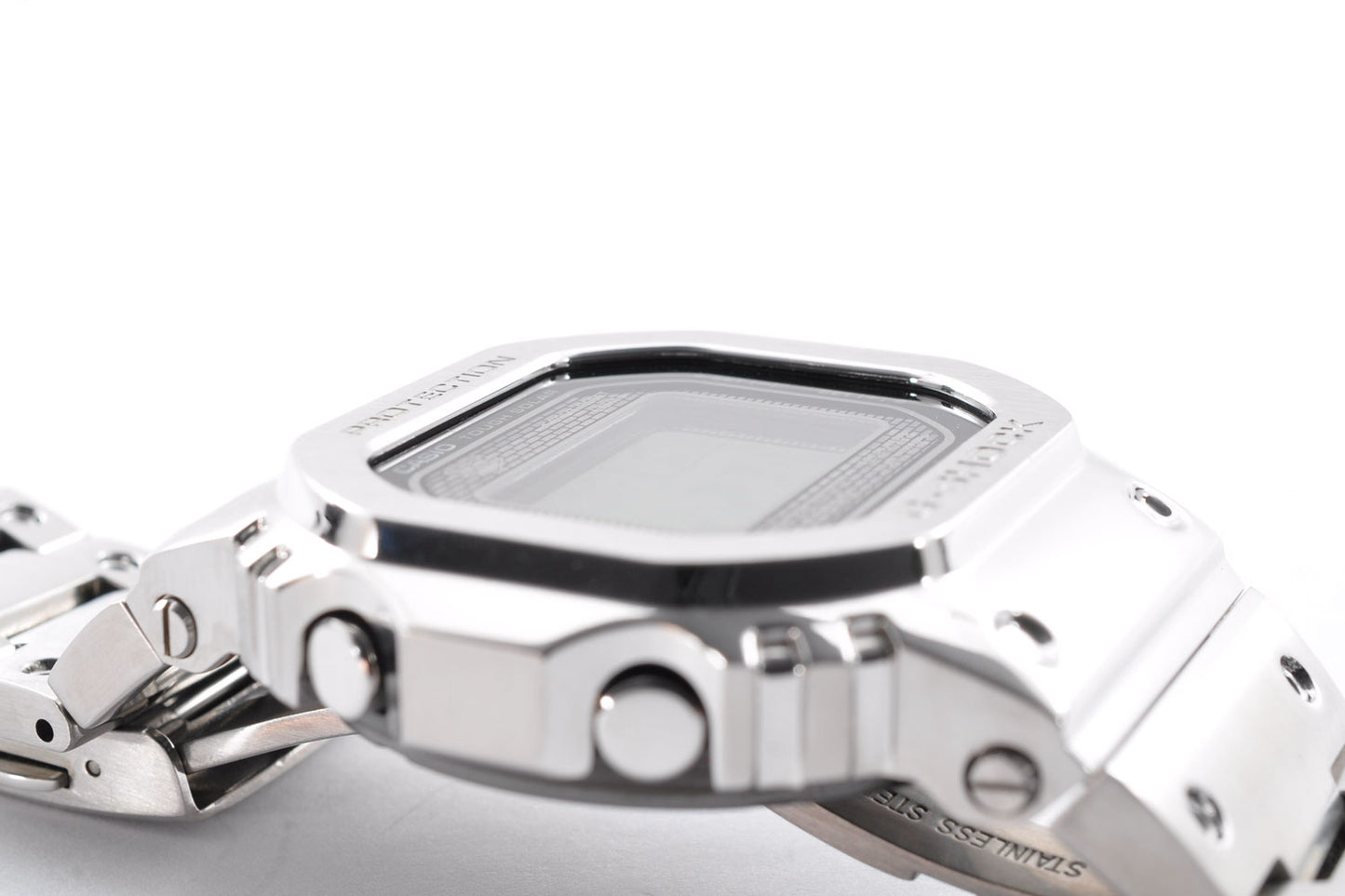 CASIO G-Shock GMW-B5000D-1JF Full Metal Watch SIlver Digital Tough Solar 3459 Used From Japan