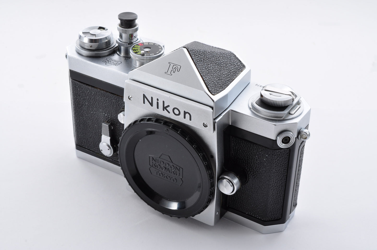 Nikon F Eye Level Silver S/N6405872 Early model Mt Fuji Mark 35mm SLR Film Camera From Japan