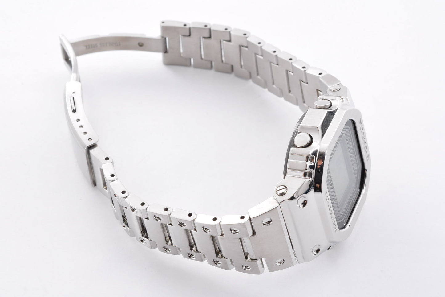 CASIO G-Shock GMW-B5000D-1JF Full Metal Watch SIlver Digital Tough Solar 3459 Used From Japan